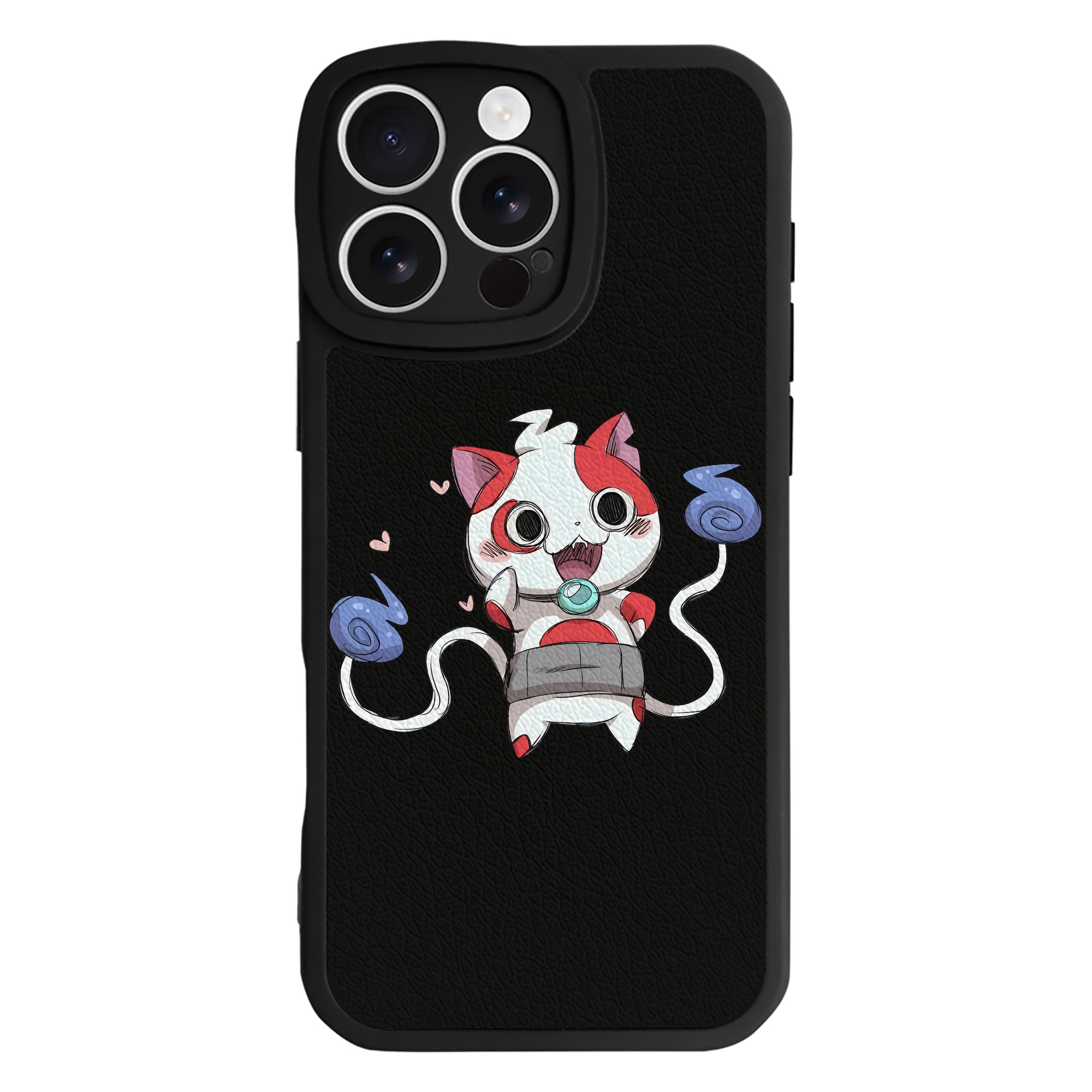 （画像用） 妖怪ウォッチ Yo-kai Watch 【iPhone 16シリーズ対応】シリコンスマホケース（レザー調） 材質：シリコン